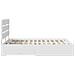 Struttura del letto Bianco 160 x 200 cm Legno multistrato - Foto miniatura 9