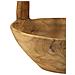 Cestino Svuotatasche Timbo In Teak Riciclato Con Manico Ad Arco 32x25x27 Cm — Pezzo Unico - Foto miniatura 4