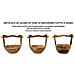 Cestino Svuotatasche Timbo In Teak Riciclato Con Manico Ad Arco 32x25x27 Cm — Pezzo Unico - Foto miniatura 6