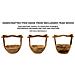 Cestino Svuotatasche Timbo In Teak Riciclato Con Manico Ad Arco 32x25x27 Cm — Pezzo Unico - Foto miniatura 7