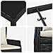 Set da Pranzo per Giardino 7 pcs Nero polyrattan - Foto miniatura 9