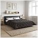 Duvet Estivo Antracite 220 x 260 cm Microfibra e Fleece Teddy - Foto miniatura 4