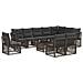 Set Divano da Giardino 11 pcs Grigio polyrattan - Foto miniatura 1