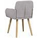 Sedie da pranzo 2 pcs Bouclé Grigio Chiaro 59 x 57 x 85 cm - Foto miniatura 5