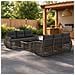 Set Divano da Giardino 7 pz Grigio e Grigio Scuro polyrattan - Foto miniatura 5