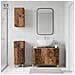 Set di armadietti da bagno in 3 pezzi ALKMAAR Legno antico - Foto miniatura 10