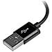 Cavo connettore corto Lightning a 8 pin Apple a USB da 15cm nero per iPhone / iPod / iPad - Foto miniatura 4
