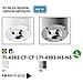 71-4393-cf-cf-accessorio Kitqr-111led (30-4393) 1xgu10 15w Blanc - Foto miniatura 1