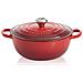 Casseruola Signature In Ghisa Con Coperchio, 26 Cm, La Marmite, Rotonda, Adatta A Tutte Le Fonti Di Calore Incl. Induzione, Volume: 4,1 L, 4,255 Kg, Ciliegia - Foto miniatura 1
