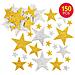 Oro E Argento Glitter Star Foam Adesivi (confezione Da 150) Autoadesivo Scrapbook Stickers - Foto miniatura 3
