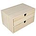 Solidi Unit Di Legno Cassetti 24 X 16 X 133 Centimetri Beige 24 X 16 X 133 Centimetri - Foto miniatura 1