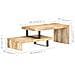Set Tavolini Da Salotto 2 Pz In Legno Massello Di Mango - Foto miniatura 8