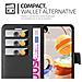 Custodia Compatibile Con Lg K61 In Nero Carbone - Coperchio Protettiva Con Chiusura Magnetica, Funzione Stand E Tasca Per Le Carte - Foto miniatura 3