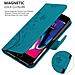 Cadorabo Custodia Compatibile Con Apple Iphone 7 / 7s / 8 / Se 2020 In Blu Fiore - Coperchio Protettivo In Design Floreale Con Chiusura Magnetica, Funzione Stand E Slot Per Carte - Foto miniatura 4
