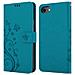 Cadorabo Custodia Compatibile Con Apple Iphone 7 / 7s / 8 / Se 2020 In Blu Fiore - Coperchio Protettivo In Design Floreale Con Chiusura Magnetica, Funzione Stand E Slot Per Carte - Foto miniatura 7