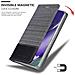 Custodia Compatibile Con Samsung Galaxy Note 20 Ultra In Grigio Nero - Coperchio Protettiva Con Chiusura Magnetica, Funzione Stand E Tasca Per Le Carte - Foto miniatura 7