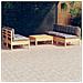 Set Divani Da Giardino 6 Pz Con Cuscini Grigi Massello Di Pino - Foto miniatura 1