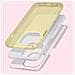 Cover Iphone 14 Plus Semi-rigida Con Paillette Amovibili Oro - Foto miniatura 3
