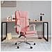 Poltrona Da Ufficio Reclinabile Rosa In Similpelle - Foto miniatura 1