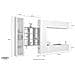 Parete Attrezzata Davis, Set Salotto Porta Tv A 4 Ante, Mobile Soggiorno Multiuso Con Vetrina E Luce Led, 100% Made In Italy, Cm 310x30h180, Bianco Lucido E Acero - Foto miniatura 3