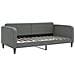 Divano Letto Con Materasso Grigio Scuro 100x200 Cm In Tessuto - Foto miniatura 7