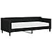 Divano Letto Con Materasso Nero 80x200 Cm In Tessuto - Foto miniatura 1