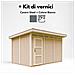 Casetta da giardino con pannelli in legno Lp Smartside 8,7 m² con pavimento e piastrelle bituminose - L161x294x239 cm - M904 - Cavern Steel - Foto miniatura 4