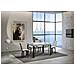 Tavolo Allungabile 90x140/244 Cm Linea Telaio Antracite - Bianco Frassino - Foto miniatura 4