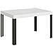 Tavolo Allungabile 90x140/244 Cm Linea Telaio Antracite - Bianco Frassino - Foto miniatura 6