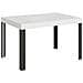 Tavolo Allungabile 90x140/244 Cm Linea Telaio Antracite - Bianco Frassino - Foto miniatura 1
