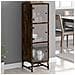 Credenza Con Ante In Vetro Rovere Fumo 35x37x120 Cm - Foto miniatura 1