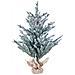 Albero Di Natale Innevato In Sacco Di Iuta 90 Cm Verde Ringrose - Foto miniatura 4