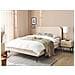 Letto Bouclé Flayat 140 X 200 Cm Beige Chiaro - Foto miniatura 1