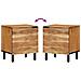 Comodino 40x33x46 cm in Legno Massello di Acacia - Foto miniatura 7