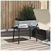 Tavolino Da Giardino Rettangolare Nero 60x40x37 Cm Polyrattan - Foto miniatura 3