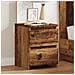 Comodini 2 Pz Legno Antico 30x30x40 Cm In Legno Multistrato - Foto miniatura 2