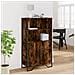 Credenza Rovere Fumo 79,5x35,5x137,5 Cm In Legno Multistrato - Foto miniatura 3