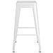 Lusso Casadino -  Sgabelli Da Bar Impilabili 2 Pz Bianchi In Metallo - Foto miniatura 3