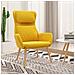 Poltrona Relax Giallo Senape In Velluto - Foto miniatura 8