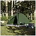 Tenda da Campeggio a Cupola 4 Persone Verde Oliva Impermeabile - Foto miniatura 2