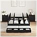 Struttura letto con contenitore in rovere nero 120x190 cm - Foto miniatura 4