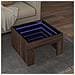 Tavolino da Salotto con LED Infinity Rovere Marrone 50x50x30 cm - Foto miniatura 2
