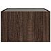 Tavolino da Salotto con LED Infinity Rovere Marrone 50x50x30 cm - Foto miniatura 7