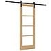 Porta Scorrevole con Set Hardware 'ORKDAL'Legno Massello e Vetro - Foto miniatura 1