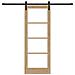 Porta Scorrevole con Set Hardware 'ORKDAL'Legno Massello e Vetro - Foto miniatura 4