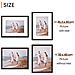 Set Di 5 Cornici Per Foto In Pvc Nero 15x20 Cm Con Passepartout - Esposizione Da Parete O Da Tavolo - Foto miniatura 2