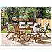 Set Da Pranzo Da Giardino 6 Posti Java Premium Legno D \'acacia Grigio Chiaro - Foto miniatura 1
