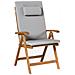 Set Da Pranzo Da Giardino 6 Posti Java Premium Legno D \'acacia Grigio Chiaro - Foto miniatura 3