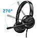 Cuffie Audio Cablate Jack 3.5mm Con Microfono Anti-rumore Orientabile, Nero - Foto miniatura 4
