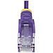 Cavo Ethernet CAT6 Viola da 5m; Patch UTP con Plug RJ45 Antigroviglio e Rilievi di Trazione, Cavo Lan Slim in Rame Puro 28AWG, Sottoposto a test Fluke - Foto miniatura 4